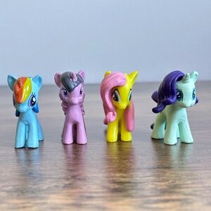MY LITTLE PONY Figures Cake Toppers RARITY RAINBOW DASH TWILIGHT SPARKLE Toys